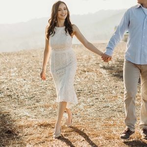Ivory dress/ off white dress
